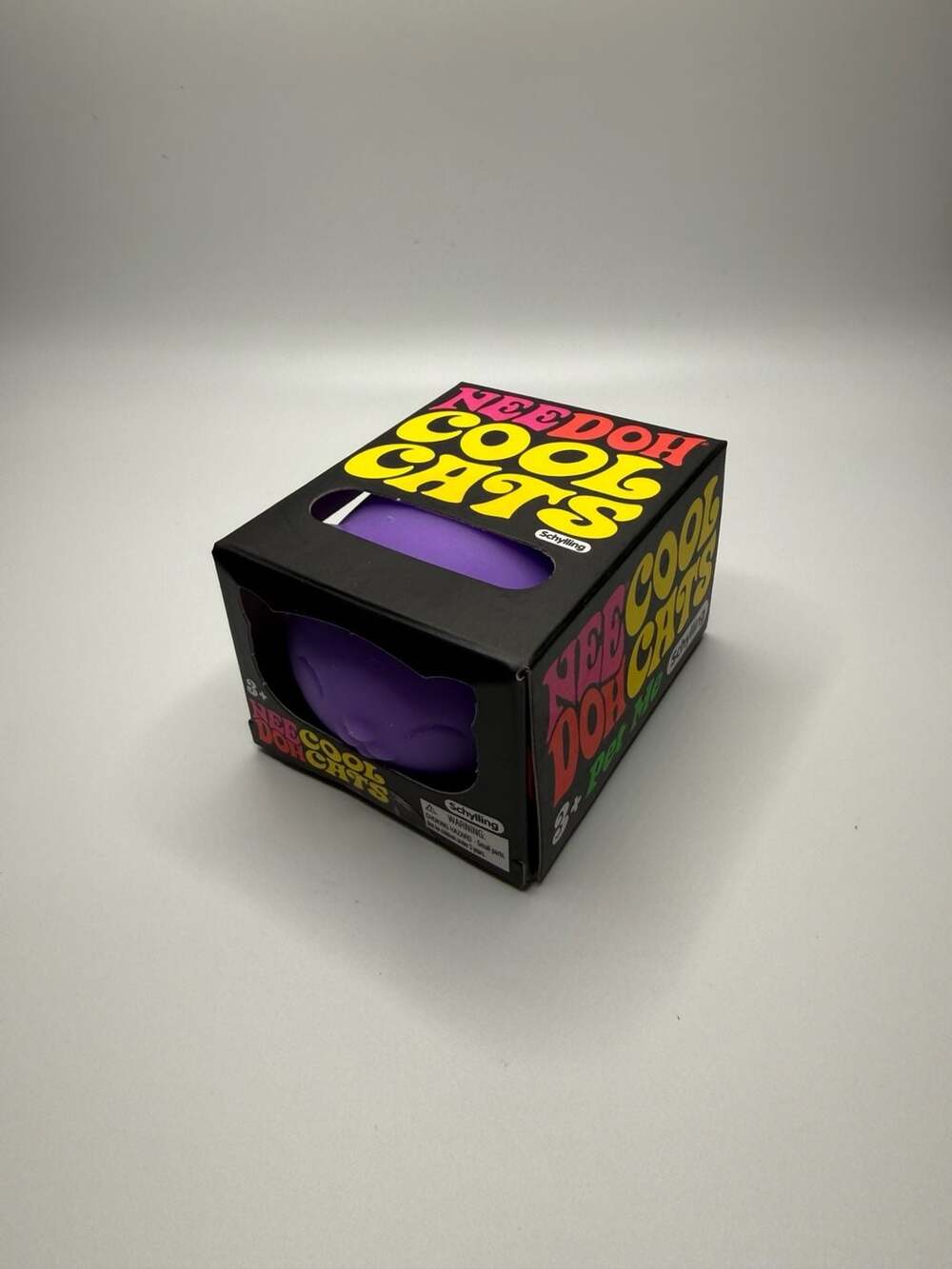 Schylling NeeDoh Cool Cats Squishy Fidget Toy - Purple